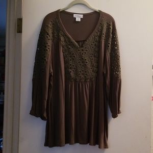 Liz Claiborne lacy blouse